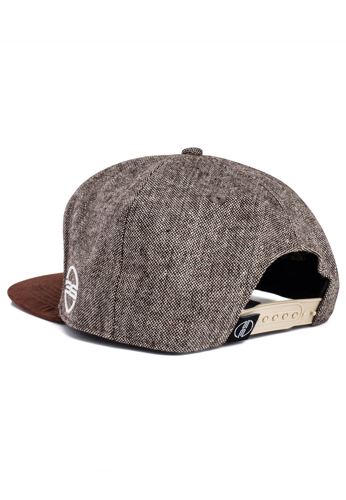 Blackskies-Baal-Snapback-Cap-Brown-Suede-Snap