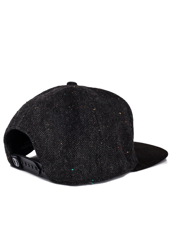 Blackskies-Hades-Snapback-Cap-Speckle-Wool-Baseball-Hat-Style-Flat-Snap