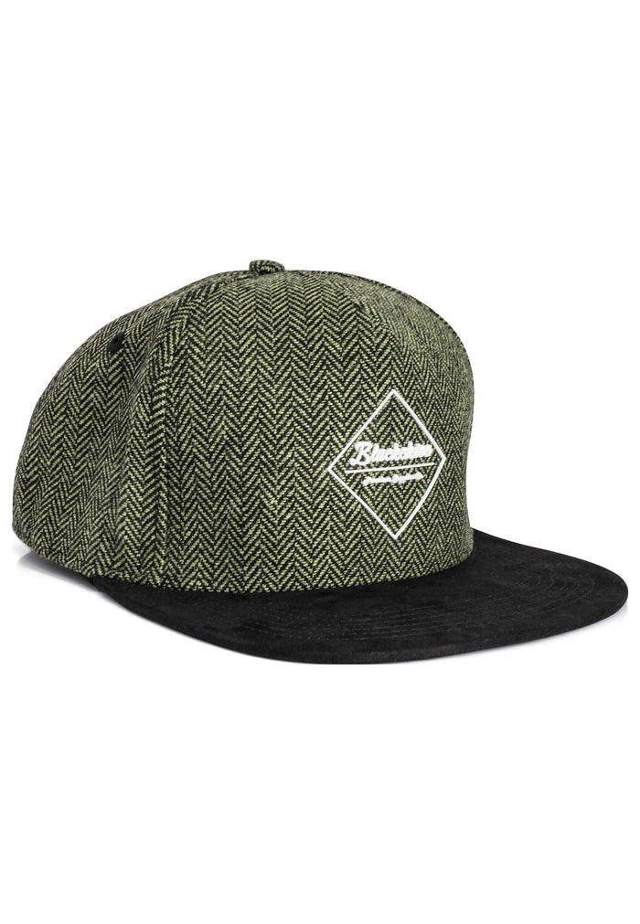 Blackskies-Rhea-Snapback-Cap-Green-Black-Wool-Side