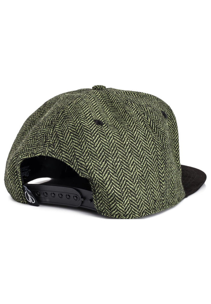 Blackskies-Rhea-Snapback-Cap-Green-Black-Wool-Back-Snap