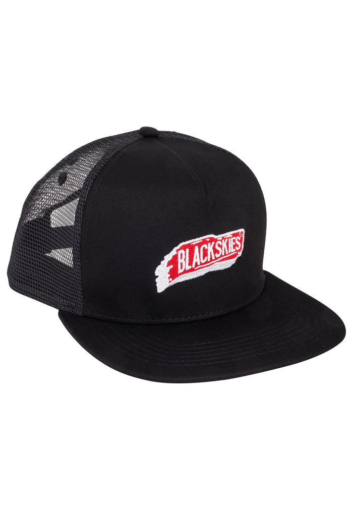 Anthem-Trucker-Snapback-Cap-Black-Side