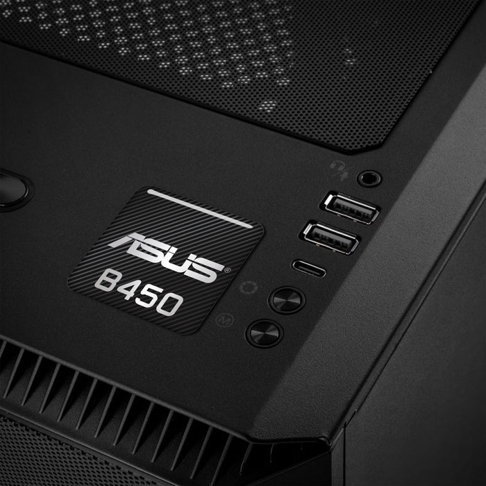 Asus B450 Motherboard 1"x1" Chrome Effect Domed Case Badge / Sticker Logo