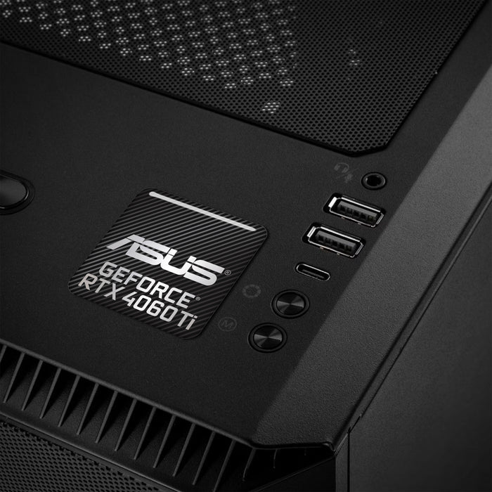 Asus GeForce RTX 4060 Ti 1"x1" Chrome Effect Domed Case Badge / Sticker Logo