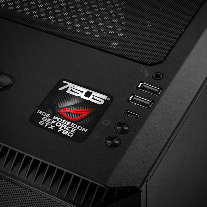 Asus ROG Poseidon GTX 780 1"x1" Chrome Effect Domed Case Badge / Sticker Logo