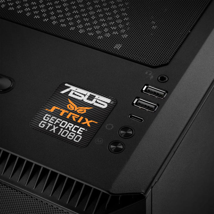 Asus Strix GeForce GTX 1080 1"x1" Chrome Effect Domed Case Badge / Sticker Logo