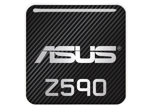 Asus Z590 Motherboard 1"x1" Chrome Effect Domed Case Badge / Sticker Logo