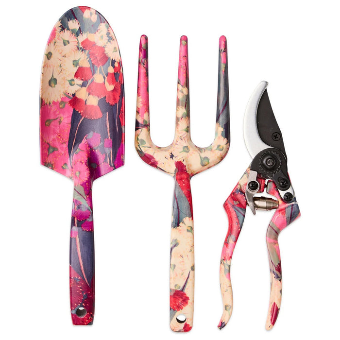 Australian Bush Blossom Garden Tools and Gloves Set