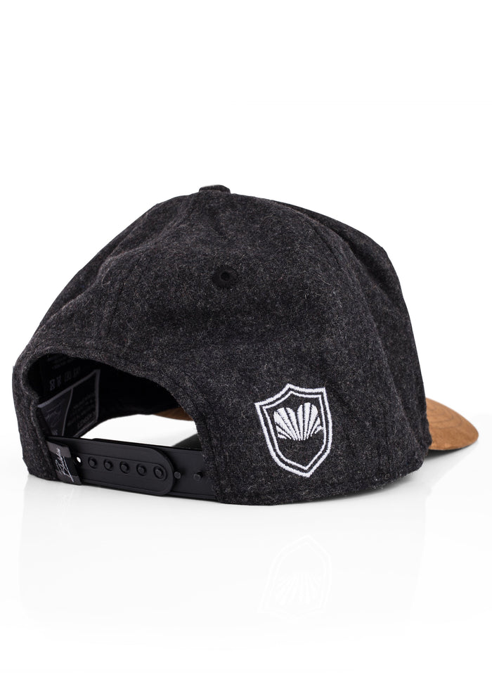 Blackskies-B-Script-Flannel-Snapback-Cap-Charcoal-Premium-Hat-6