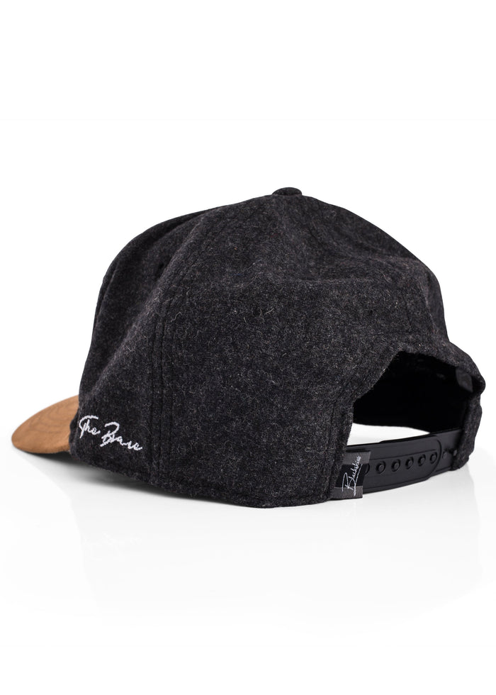Blackskies-B-Script-Flannel-Snapback-Cap-Charcoal-Premium-Hat-7