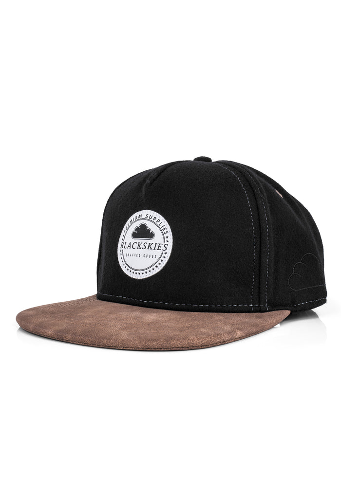 Blackskies-Behemoth-Snapback-Cap-Baseball-Hat-Black-Nubuck