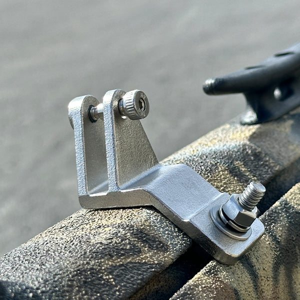 Bimini Top T-Rail Brackets with Carriage Bolt - 2-Pack