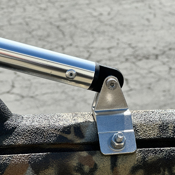 Bimini Top T-Rail Brackets with Carriage Bolt - 2-Pack