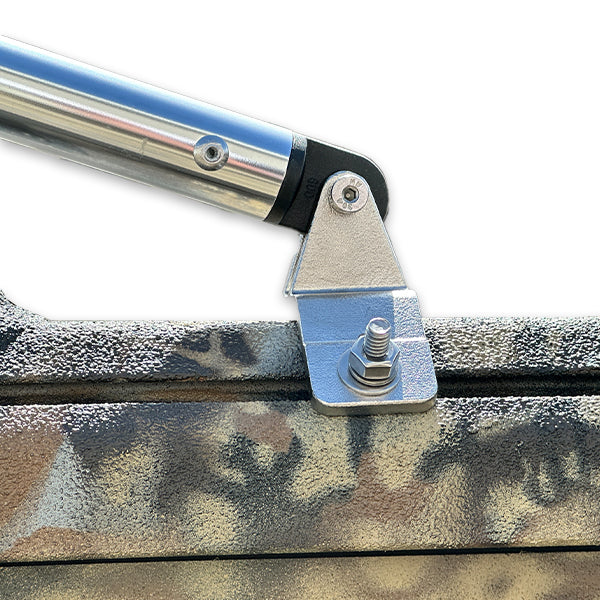 Bimini Top T-Rail Brackets with Carriage Bolt - 2-Pack