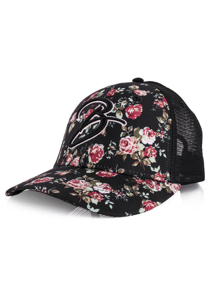 Blackskies-Black-Beauty-Trucker-Cap-Floral-Rose-2