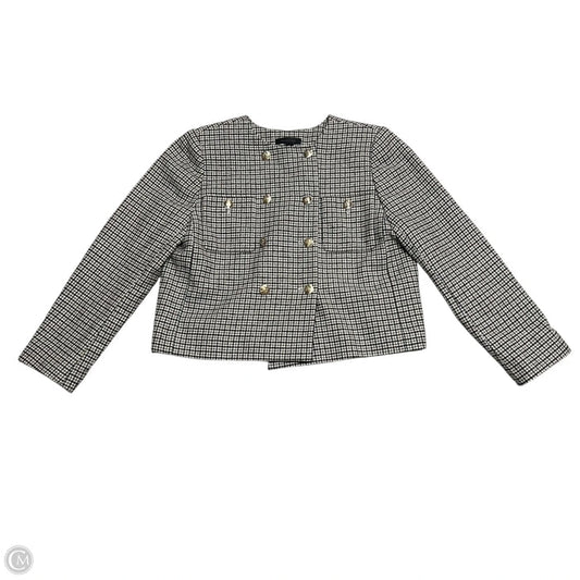 Blazer By Ann Taylor In Brown & Grey, Size: 12p