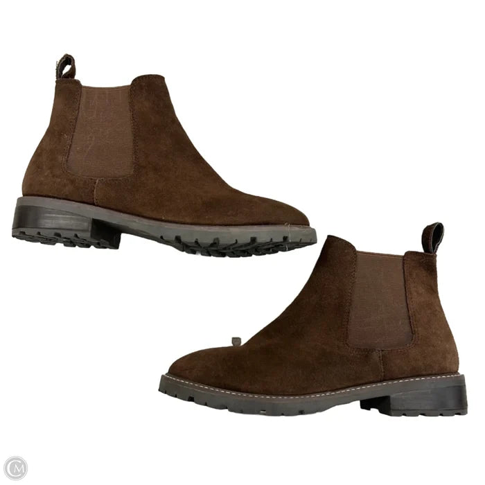 Boots Ankle Heels By Steve Madden In Brown, Size: 8.5