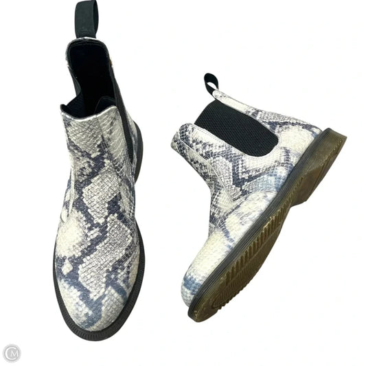 Boots Combat By Dr Martens In Snakeskin Print, Size: 8