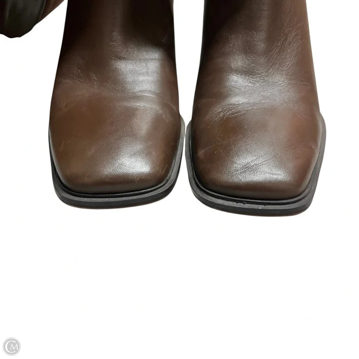 Boots Knee Heels By Franco Sarto In Brown, Size: 8