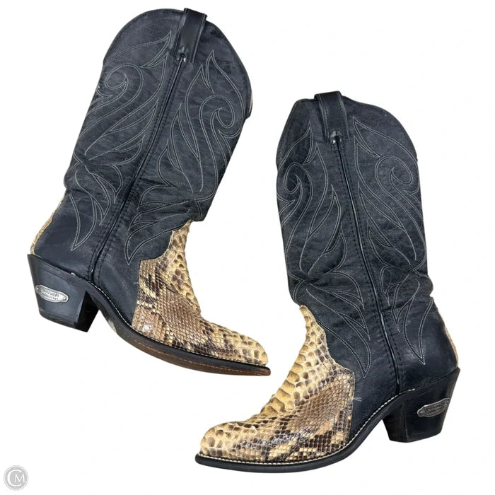 Boots Western By Code West In Black & Tan, Size: 6