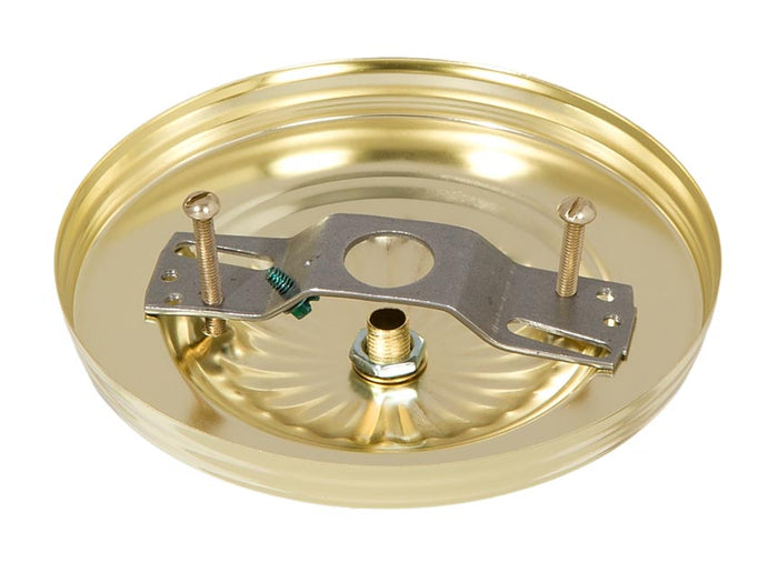 Brass Plated Steel Canopy Kit 5 1/4 inch Diameter (10801)