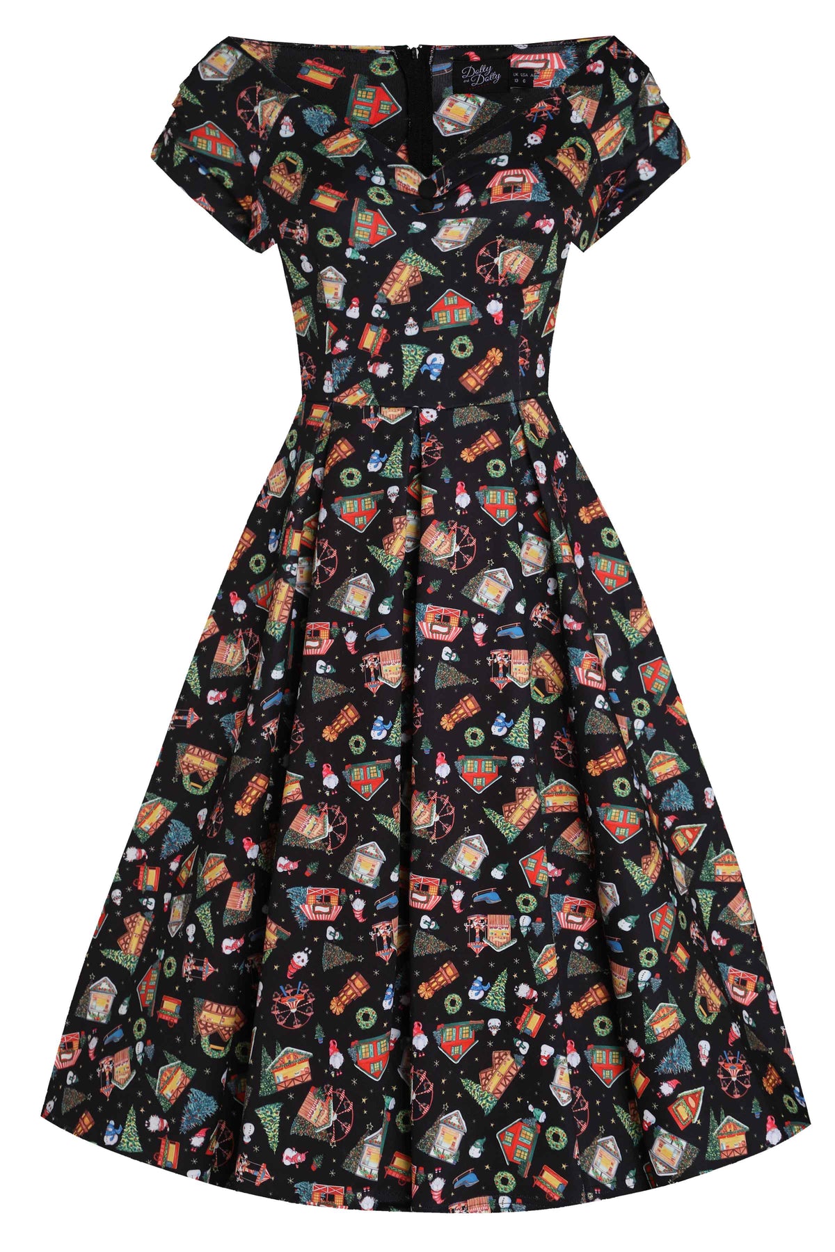 Lily Christmas Fair Off Shoulder Dress
