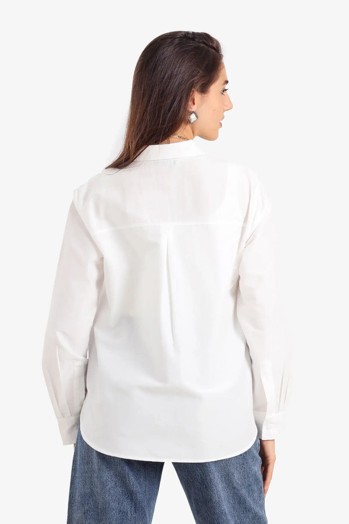 Classic Asymmetric Hem Shirt