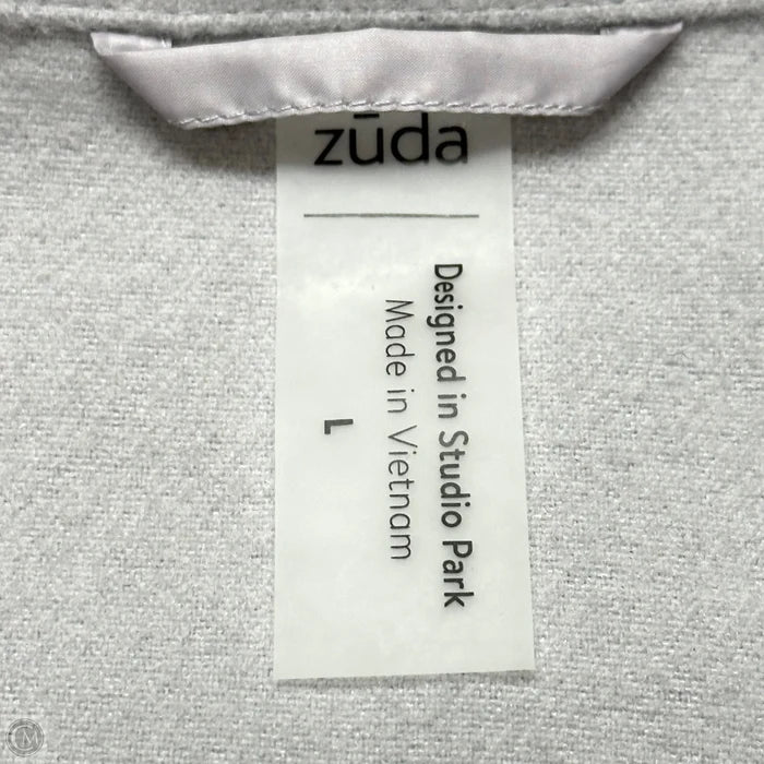 Coat By Zuda In Grey, Size: L