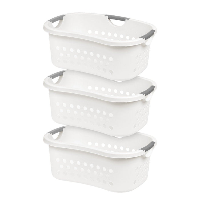 Comfort Carry Laundry Basket - 3 Pack - image 1#color_white