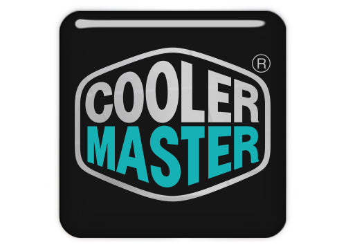 Cooler Master Color 1"x1" Chrome Effect Domed Case Badge / Sticker Logo