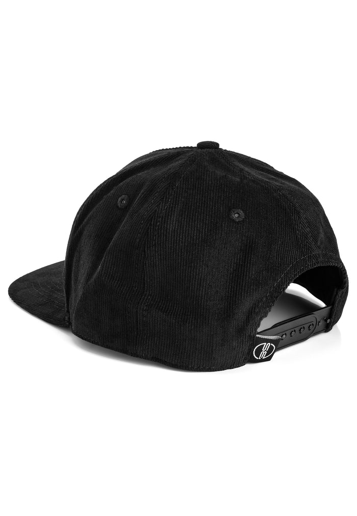 Blackskies-Ebony-Snapback-Cap-Black-Cord-Hat-Snap-Closure
