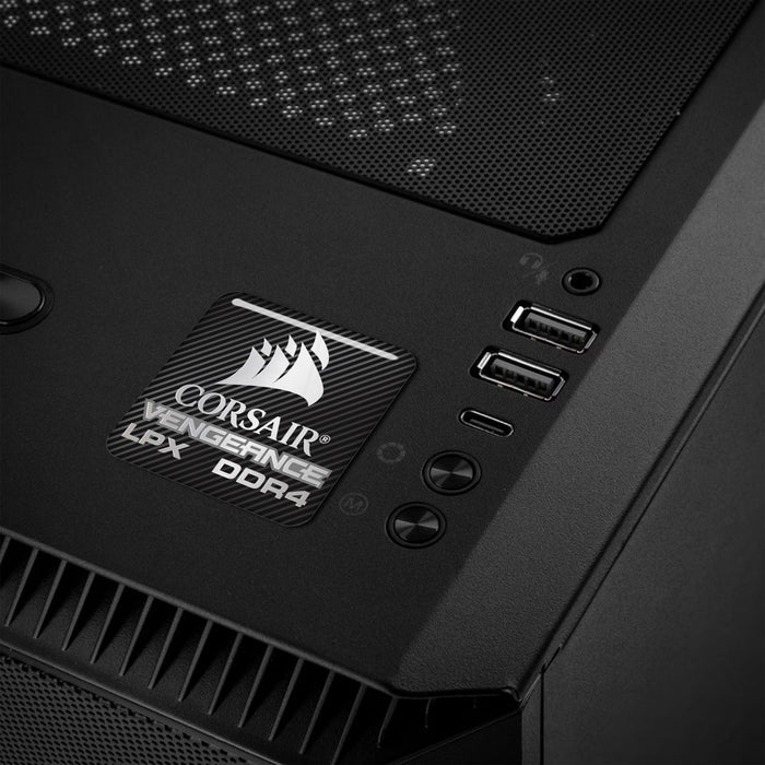 Corsair Vengeance LPX DDR4 RAM 1"x1" Chrome Effect Domed Case Badge / Sticker Logo