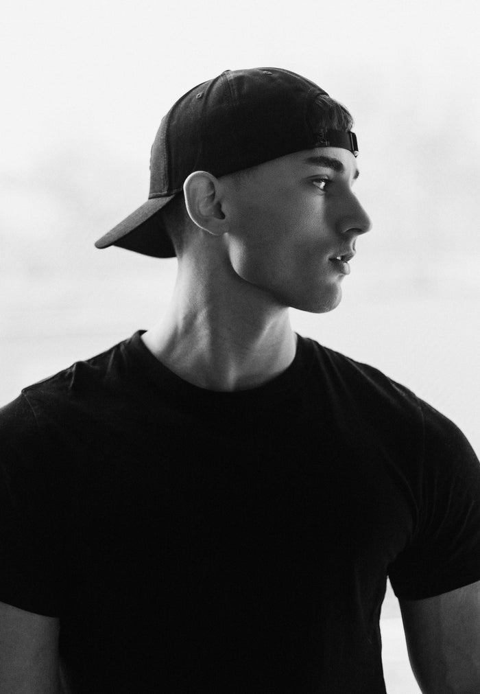 Blackskies-Crest-Baseball-Hat-Black-Model-2