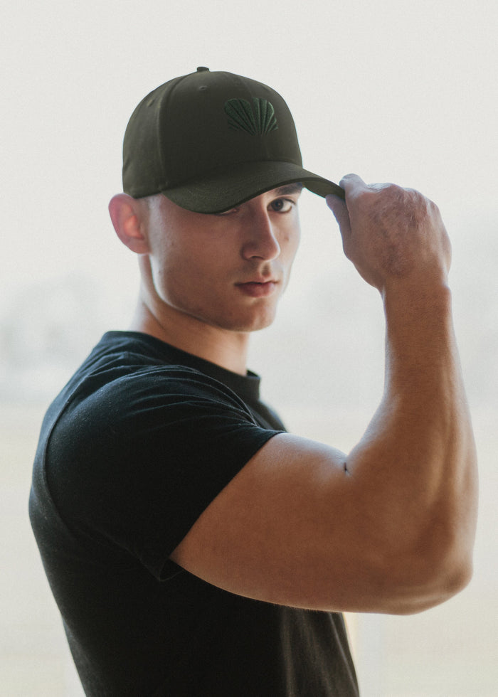 Blackskies-Crest-Baseball-Hat-Racing-Green-Model-1