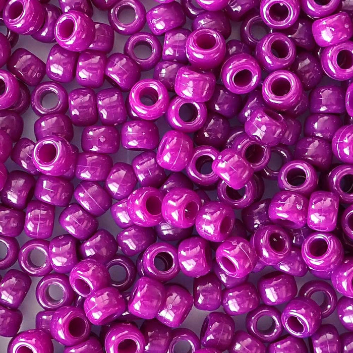 dark boysenberry pony beads