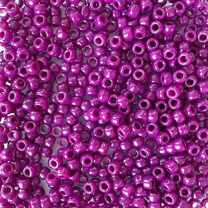 dark boysenberry pony beads