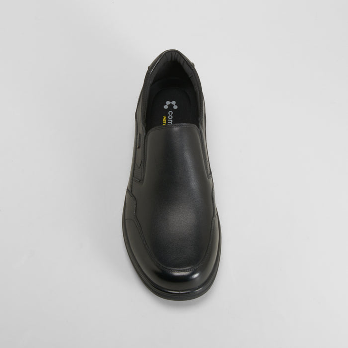 Deportivo slip on negro de piel COMFEET