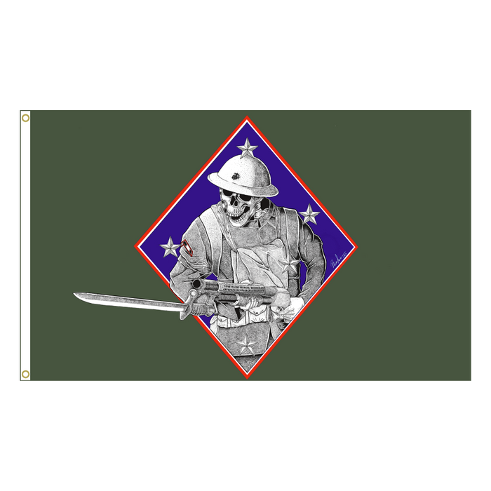 Devil Dogs 1st MarDiv Flag