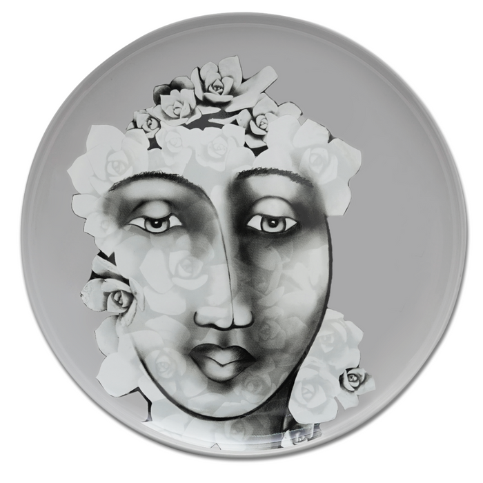 DINNER PLATE SET OF 4 - succulent faces