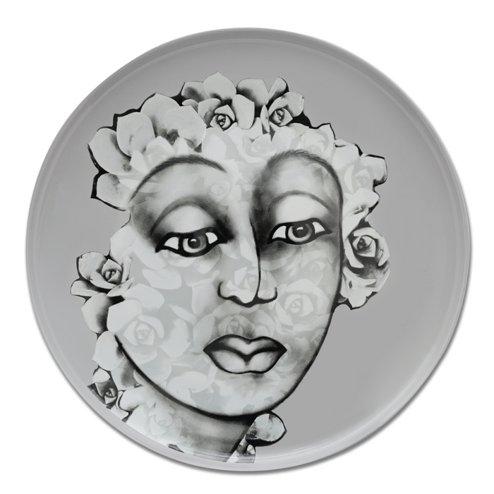 DINNER PLATE SET OF 4 - succulent faces