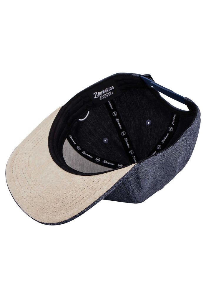 Blackskies-Eos-Vol-III-Snapback-Cap-Deepblue-Suede-Bottom