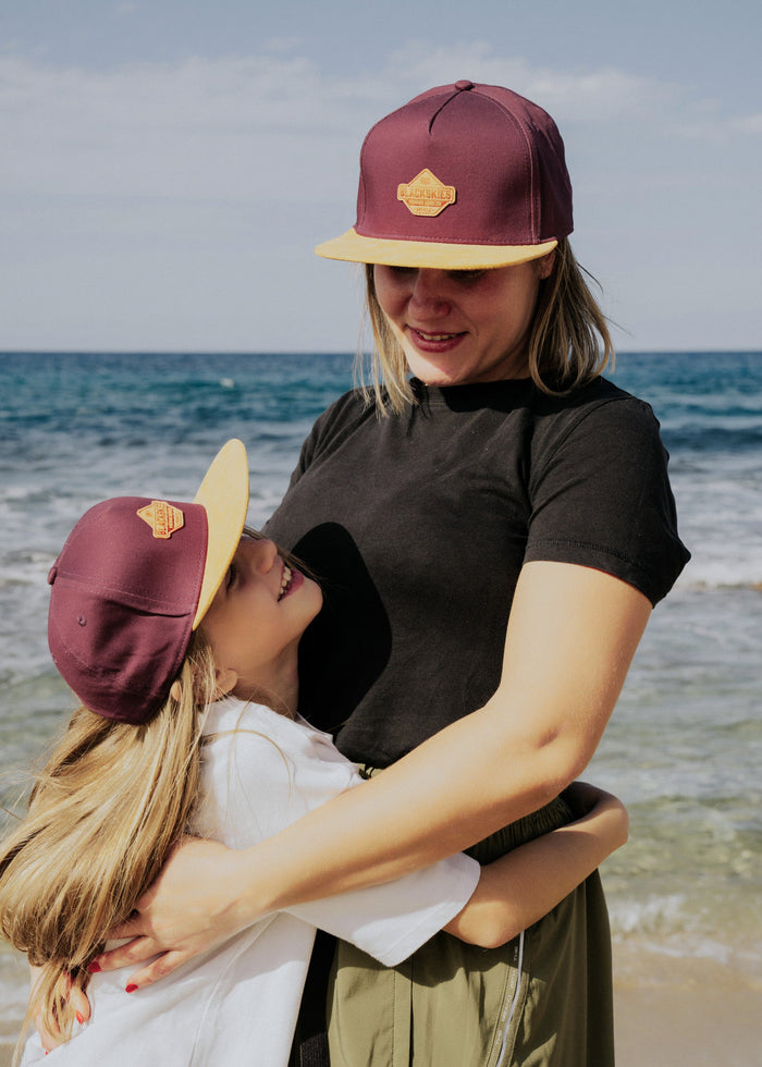 Blackskies-Essentials-Snapback-Cap-Kids-Grape-Brown-Brown-Model