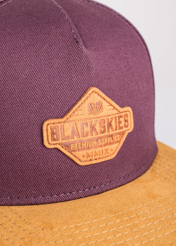 Blackskies-Essentials-Snapback-Cap-Kids-Grape-Brown-Brown-1