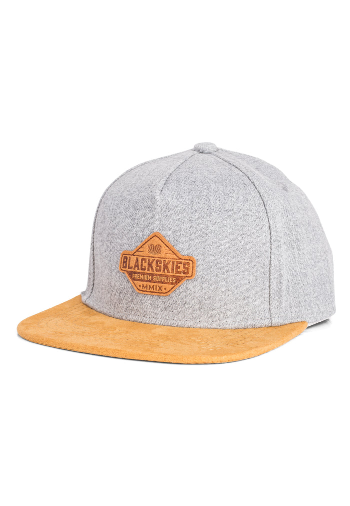 Blackskies-Essentials-Snapback-Cap-Kids-Grey-Brown-Brown-4
