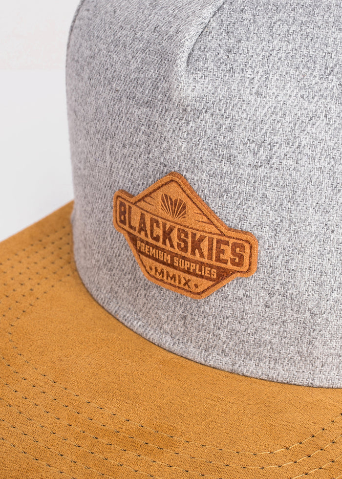 Blackskies-Essentials-Snapback-Cap-Kids-Grey-Brown-Brown-3