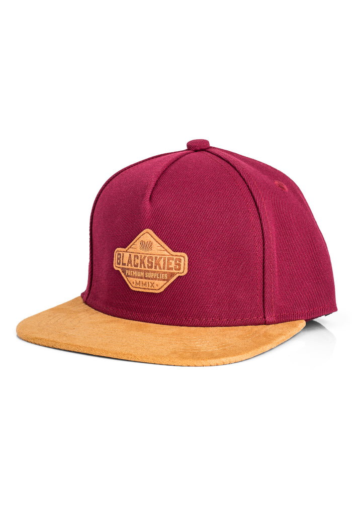 Blackskies-Essentials-Snapback-Cap-Kids-Red-Brown-Brown-3