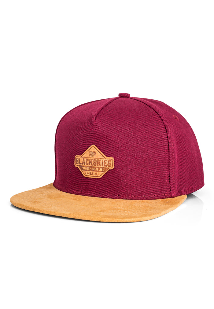Blackskies-Essentials-Snapback-Cap-Red-Brown-Brown-2