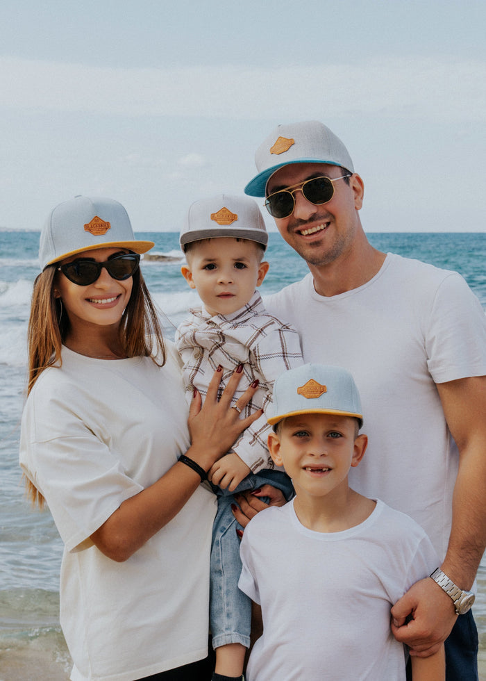 Blackskies-Essentials-Snapback-Cap-Kids-Grey-Grey-Darkgrey-Model-6