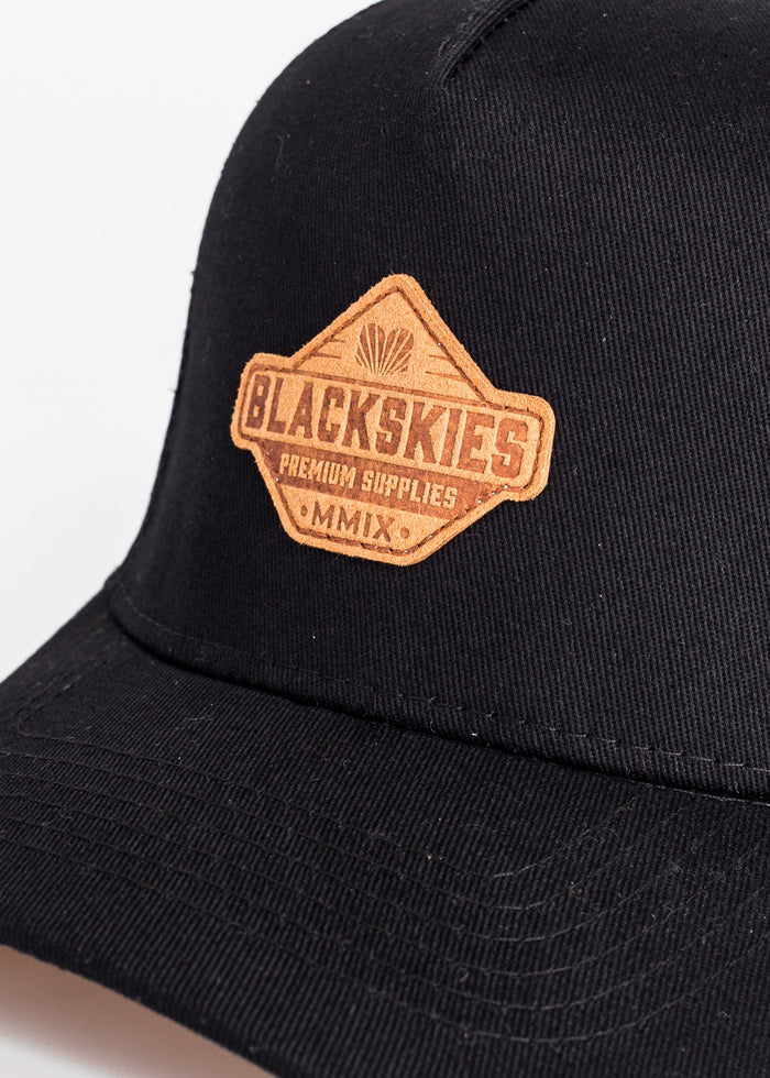 Blackskies-Essentials-Trucker-Cap-Kids-Black-Brown-1