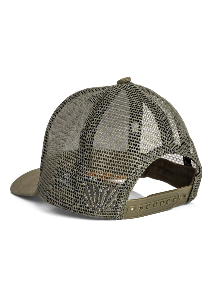 Blackskies-Essentials-Trucker-Cap-Kids-Olive-Brown-3