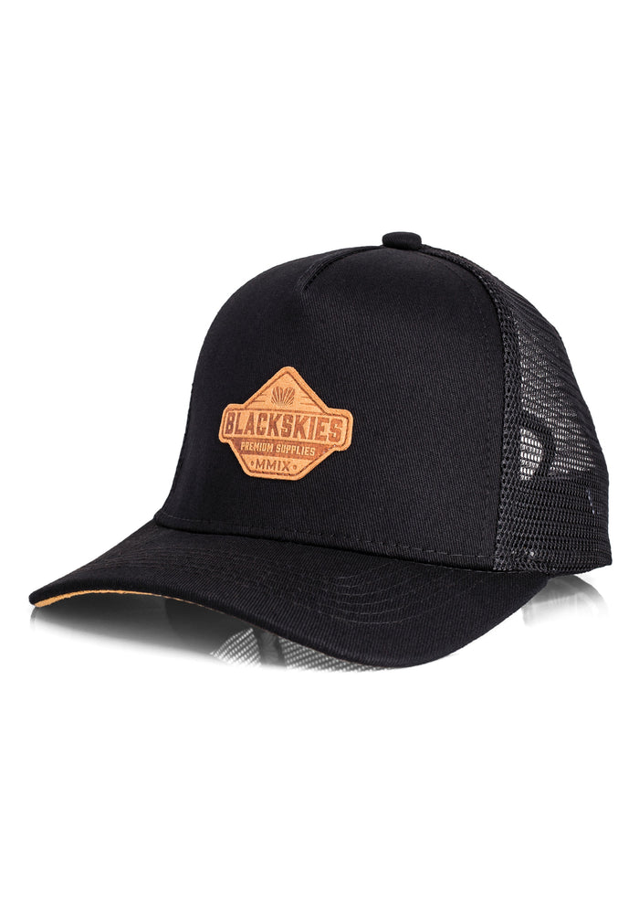 Blackskies-Essentials-Trucker-Cap-Kids-Black-Brown-2